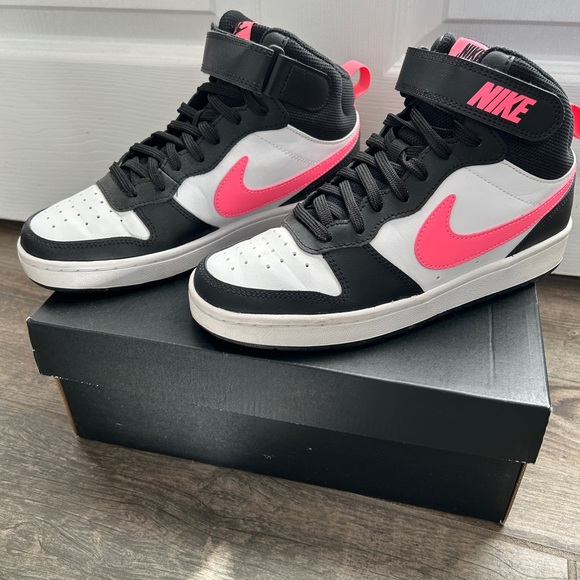 Nike Other - Nike Black and Pink High-Top Sneakers